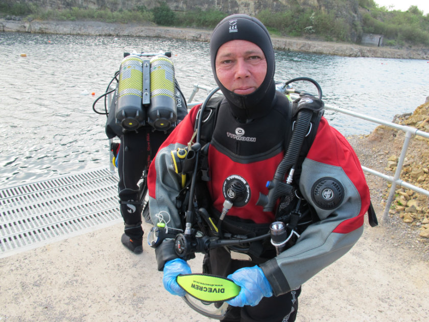 Geoff at Cromhall Quarry